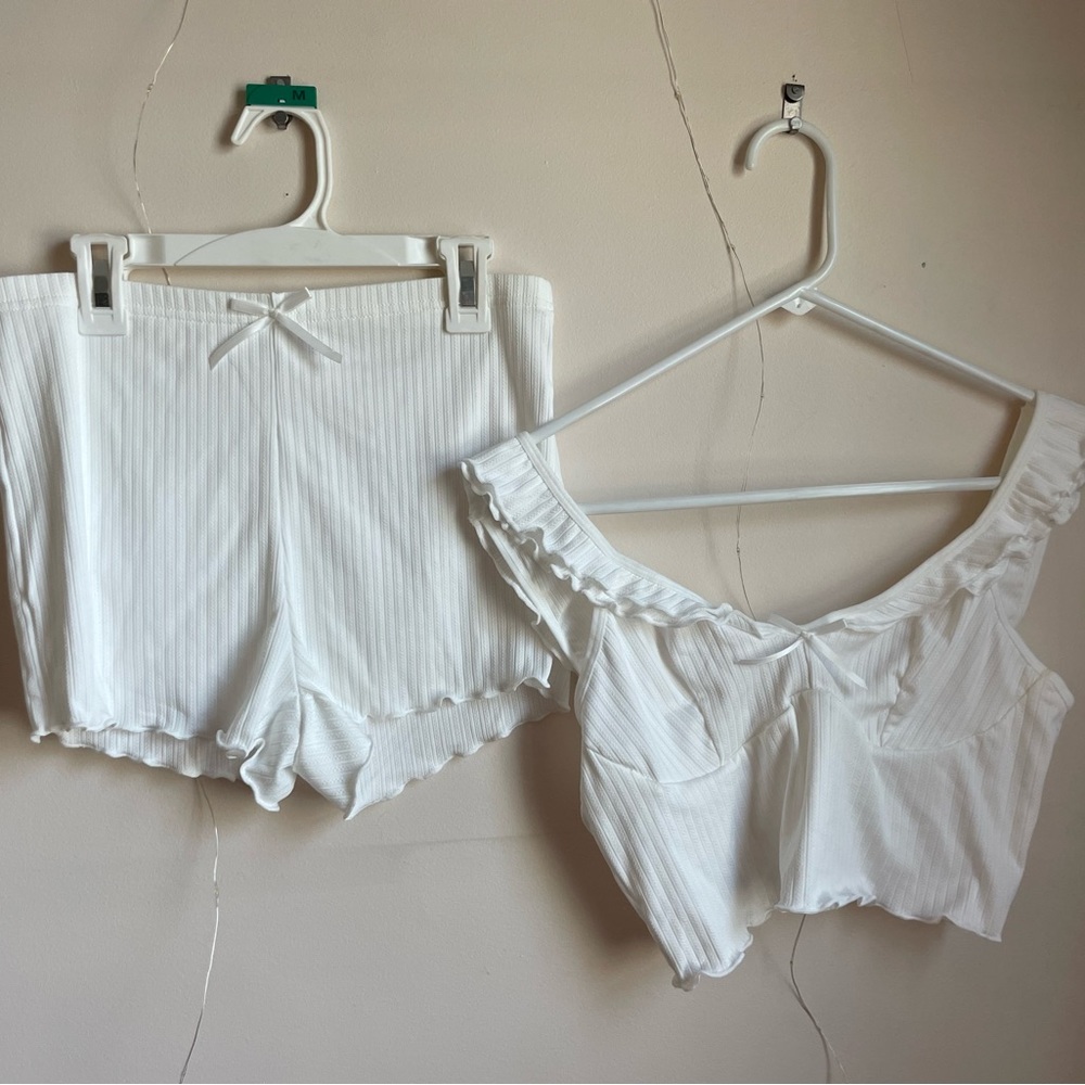 White Pajama set from Shein